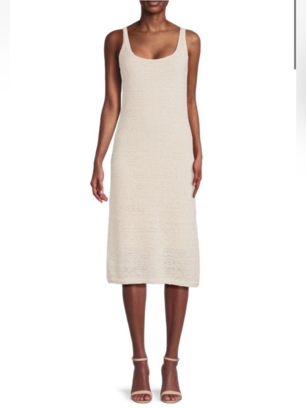 Vince Women's Textured Square Neck Dress New